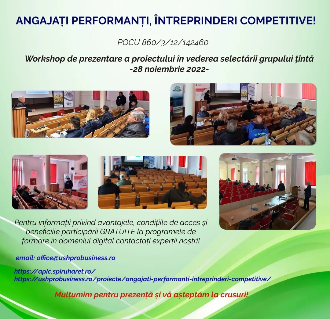 Read more about the article ANGAJAȚI PERFORMANȚI, ÎNTREPRINDERI COMPETITIVE!