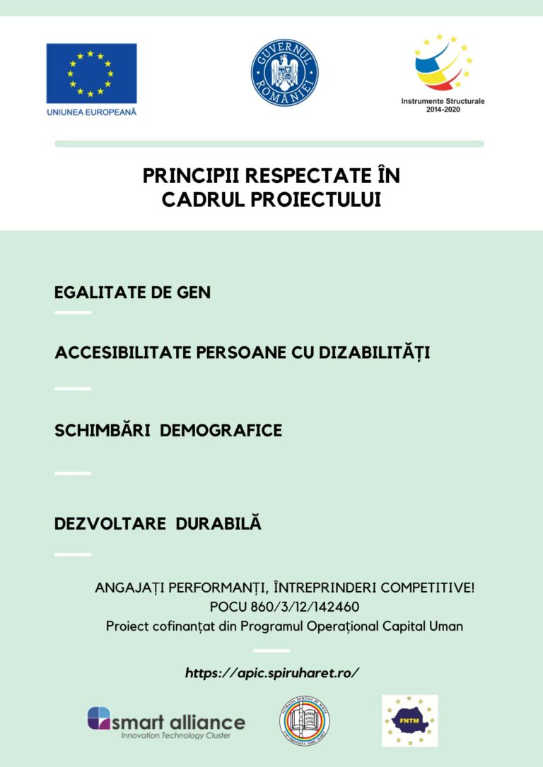 Read more about the article PRINCIPII RESPECTATE IN CADRUL PROIECTULUI (POCU/860/3/12/142460)