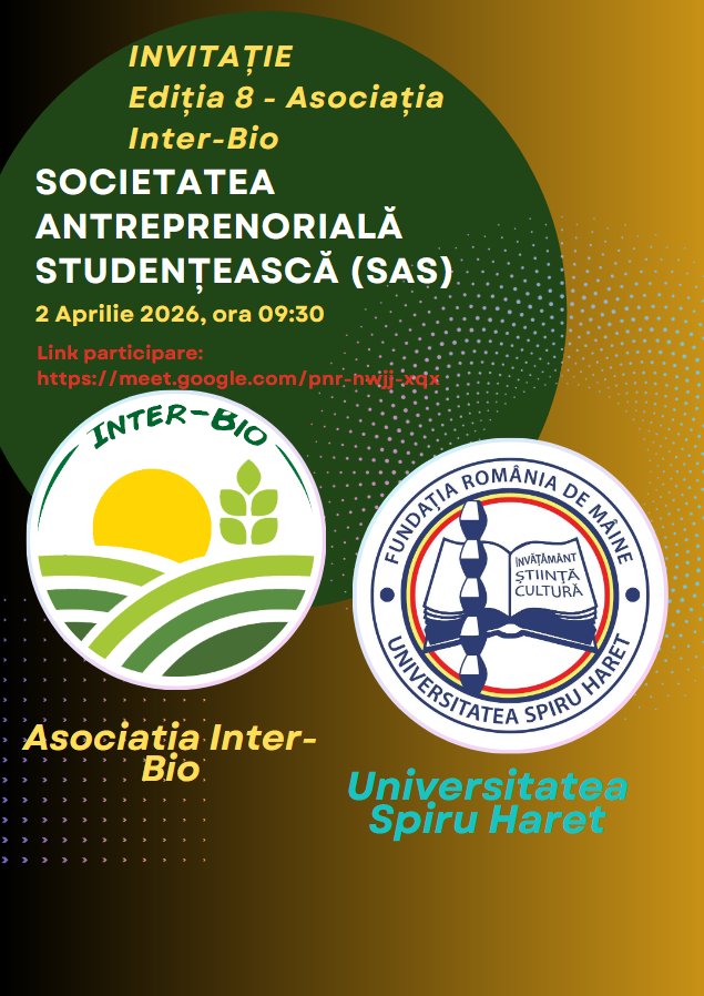 Read more about the article INVITATIE ASOCIATIA INTER-BIO – SOCIETATEA ANTREPRENORIALA STUDENTEASCA – 2 Aprilie 2026